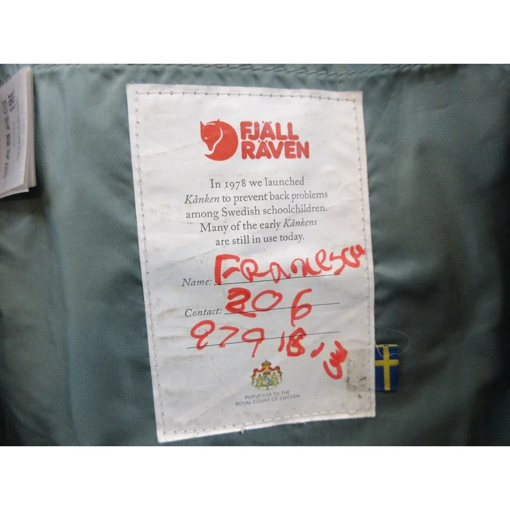 Fjallraven Kanken Sling‎ Mini Backpack Frost Green Coral Pink Casual Pocket